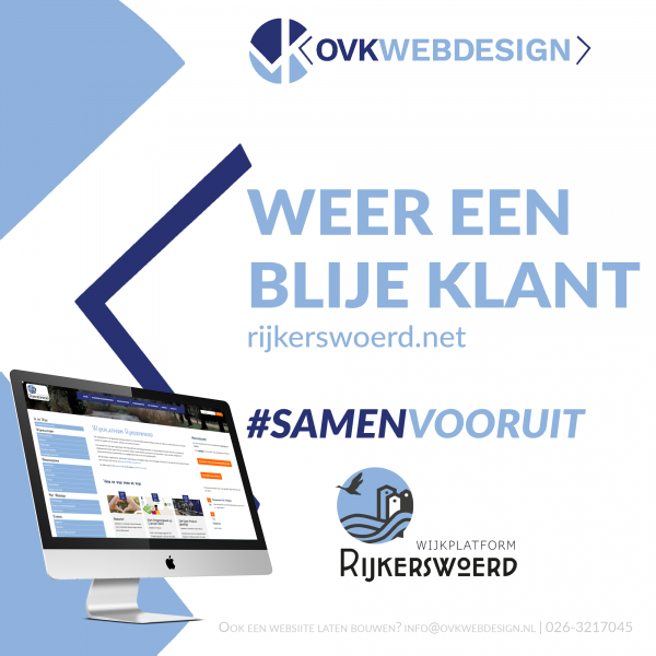 Nieuwe Website voor Wijkplatform Rijkerswoerd